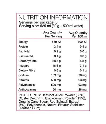 Pure Performance + Race Ready Nitrates 39g - 5 Sachets