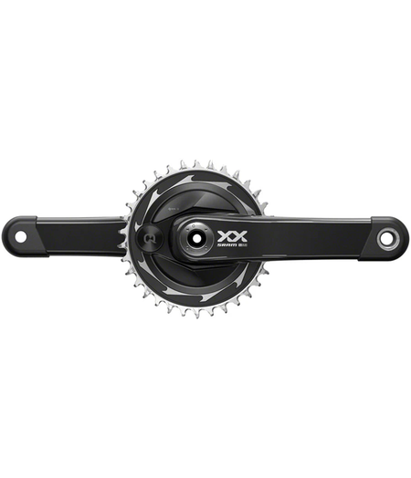 SRAM Crankset Powermeter XXSL Eagle Spider Q174 CL55 DUB MTB Wide 175mm Black 34t T-Type (BB and BB DUB spacers are not included)