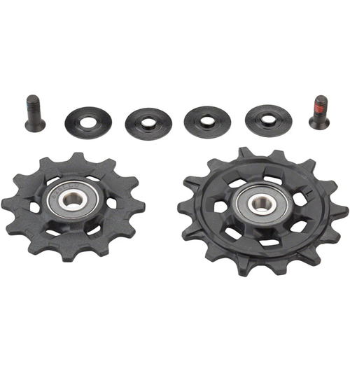 SRAM Rear Derailleur Pulley Kit GX Eagle / Apex Eagle (includes 12T Upper and 14T Lower Pulley, 12.5mm and 14mm Pulley Bolts)