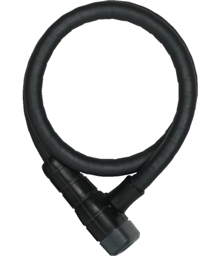 Abus Steel-O-Flex Microflex Cable Key Lock 6615K/85cm x 15mm + SCMU Bracket, Black - Level 5