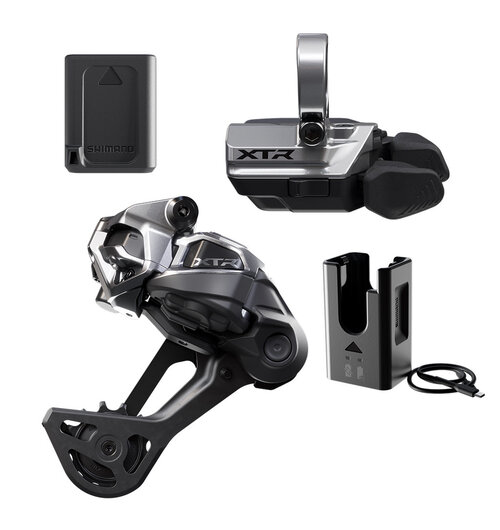 Shimano GP-M9250 Di2 Drivetrain Kit XTR - RD-M9250-SGS, BT-DN320 EC-DN100, SW-M9250R Clamp Band