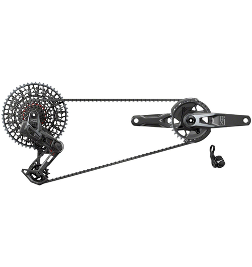 SRAM X0 T-Type Eagle Transmission Groupset - 170mm Crank, 32t Chainring, AXS POD Controller, 10-52t Cassette, Rear