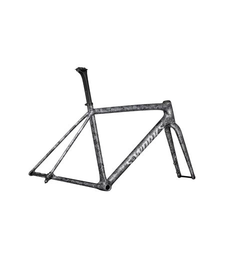 Specialized S-Works Crux Frameset Satin Carbon/Multi-Color Blurred Impasto/Gloss White Metallic Silver