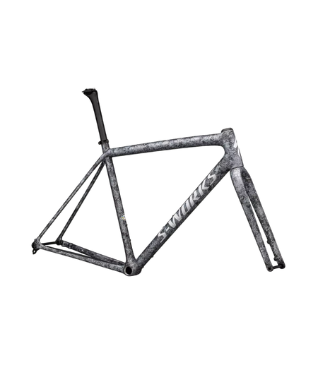 Specialized S-Works Crux Frameset Satin Carbon/Multi-Color Blurred Impasto/Gloss White Metallic Silver