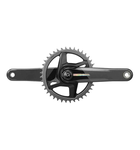 SRAM Crankset Force 1x AXS D2 - Unicorn Grey w/Laser Foil - Road Power Meter Spindle DUB 175mm - 40T Direct Mount (BB not included)