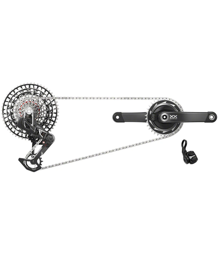 SRAM XX SL T-Type Eagle Transmission Power Meter Group - 165mm, 34t Chainring, AXS POD Controller, 10-52t Cassette