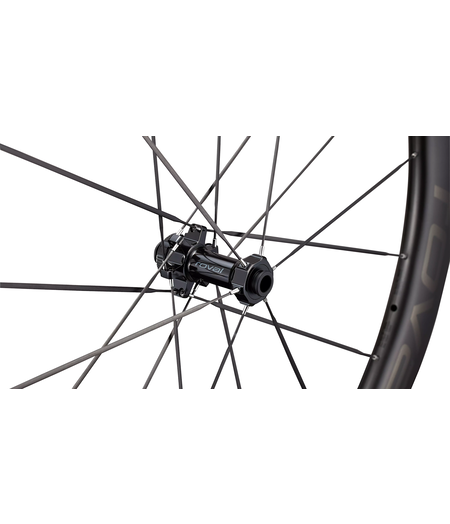 Roval Rapide CLX III Carbon Wheelset - Front & Rear Pair 700c - Satin Carbon/Gloss Black