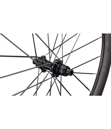 Roval Rapide CLX III Carbon Wheelset - Front & Rear Pair 700c - Satin Carbon/Gloss Black