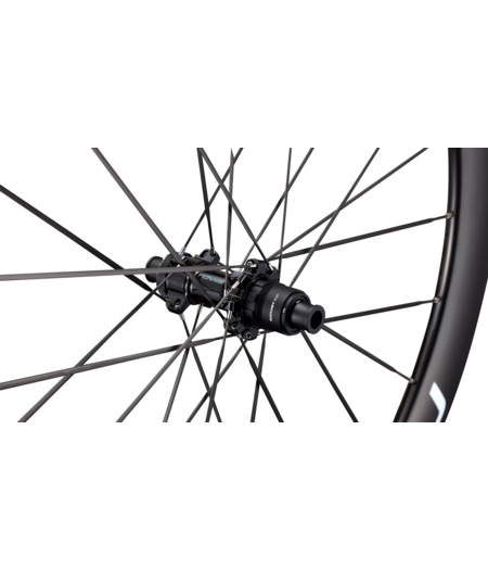 Roval Rapide CLX III Carbon Wheelset - Front & Rear Pair 700c - Satin Carbon/Gloss White