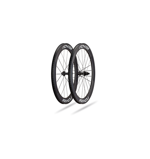 Roval Rapide Sprint CLX Carbon Wheelset - Front & Rear Pair 700c - Satin Carbon/Gloss White