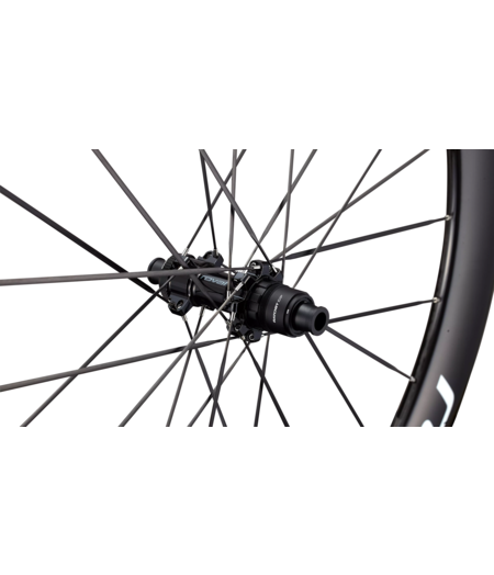 Roval Rapide Sprint CLX Carbon Wheelset - Front & Rear Pair 700c - Satin Carbon/Gloss White