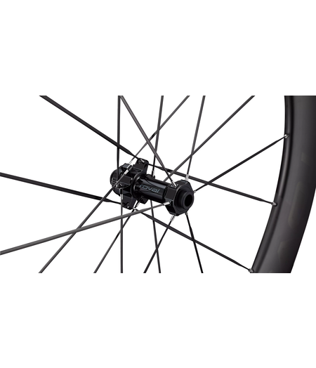 Roval Rapide Sprint CLX Carbon Wheelset - Front & Rear Pair 700c - Satin Carbon/Gloss Black