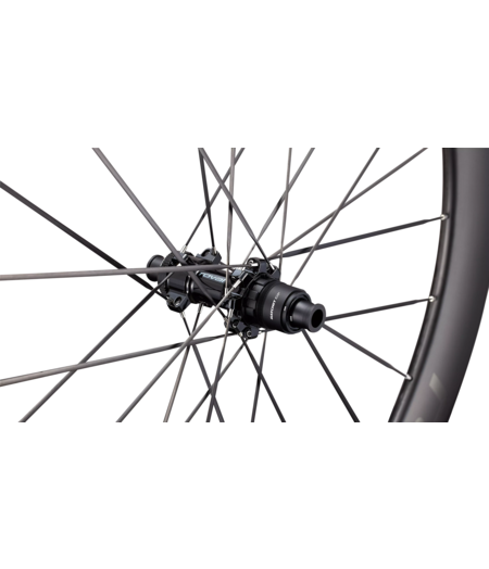 Roval Rapide Sprint CLX Carbon Wheel Rear 700c - Satin Carbon/Gloss Black