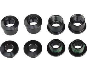 X01 / X01DH Chainring Bolt Kit 4-Arm Aluminium Black (4x1 M8.5x7 / M8.5x5)