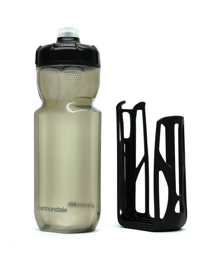 Cannondale Gripper ReGrip Aero 600ml Bottle Smoke with ReGrip Aero Cage