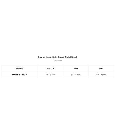 Troy Lee Designs Rogue Knee / Shin Guards Black Youth