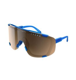 POC Devour Sunglasses - Opal Blue Translucent / Brown / Silver Mirror