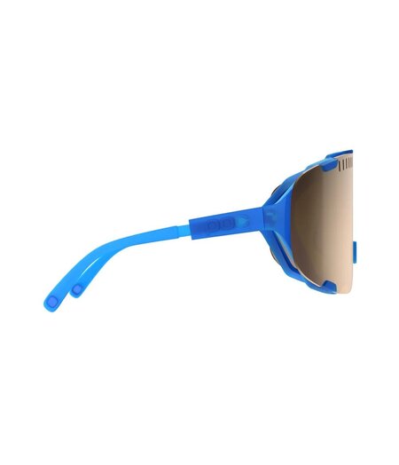POC Devour Sunglasses - Opal Blue Translucent / Brown / Silver Mirror