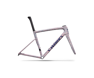 S-Works Tarmac SL8 Frameset - Gloss Dolomite Metallic / Directional Brush / Blue Majesty Metallic