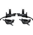 Shimano Deore XT M8200/8220 Disc Brake Upgrade Kit - Right and Left BL-M8200 Levers, Post Mount, Front and Rear BR-M8220