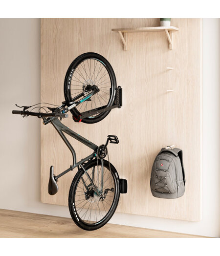 BIKE RAKZ Ezi-Adjust Wall Mount Bike Storage Rack - Black