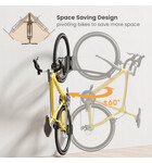 BIKE RAKZ Ezi-Adjust Wall Mount Bike Storage Rack - Black