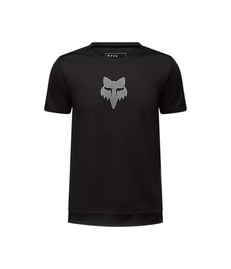 FOX Racing Apparel Youth Ranger Short Sleeve Jersey Fox Head Black