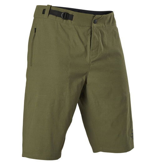 FOX Racing Apparel Mens Ranger Shorts with Liner Green