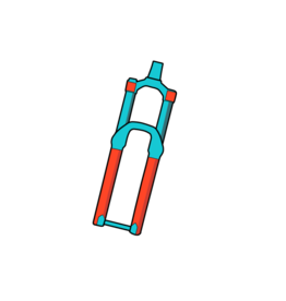 Ride Wrap Covered Protection - MTB Fork Kit - Finish: Matte