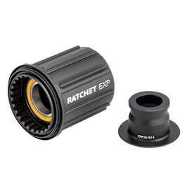 DT Swiss Ratchet EXP Freehub Body, Ceramic Bearings - Shimano HG 11/12-Speed Road, Standard, Aluminum, Kit w/ End Cap, 12 x 142 mm