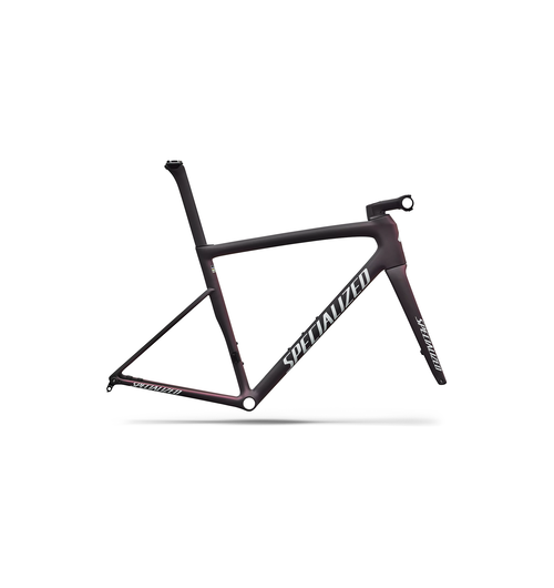 Specialized Tarmac SL8 Frameset Satin Carbon / 100% Cqv Reflex Super Red Pearl Front Edge Fade / Metallic White Silv