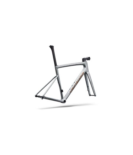 Specialized Tarmac SL8 Frameset Gloss Silver Dust / Shadow Silver Dry Impasto / Photon Orange Tint Over Silver Dust