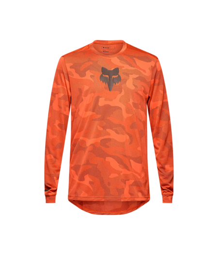 FOX Racing Apparel Mens Ranger TruDri Long Sleeve Jersey Blood Orange
