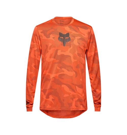 FOX Racing Apparel Mens Ranger TruDri Long Sleeve Jersey Blood Orange