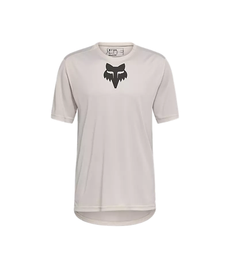 FOX Racing Apparel Mens Ranger Short Sleeve Jersey Fox Head Vintage White