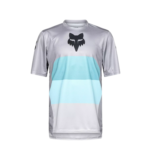 FOX Racing Apparel Mens Ranger Short Sleeve Jersey Grid Steel Grey