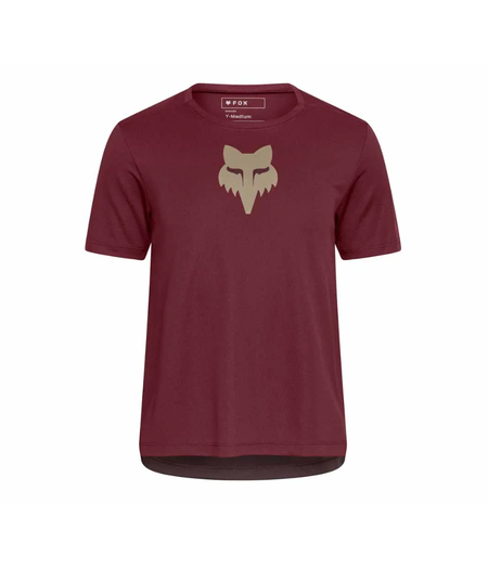 FOX Racing Apparel Youth Ranger Short Sleeve Jersey Fox Head Rust