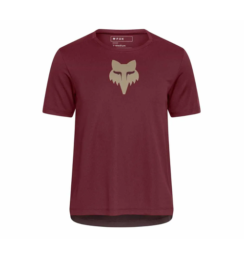 FOX Racing Apparel Youth Ranger Short Sleeve Jersey Fox Head Rust