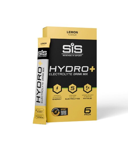SiS Powder HYDRO+ Lemon 6 x 4.1g sachets