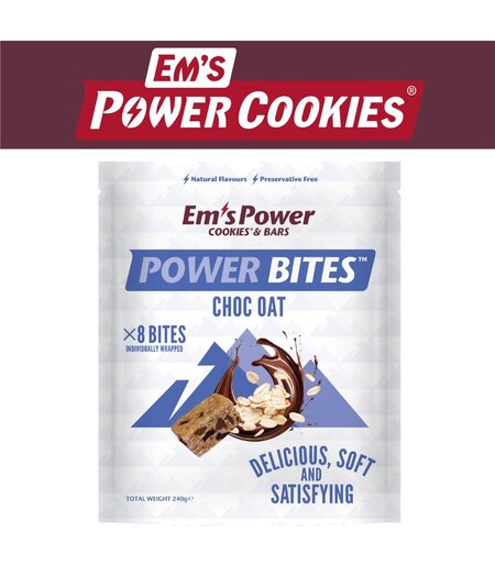Em’s Power Cookies Oat Chocolate Power Bites - 240g - 8 Pack