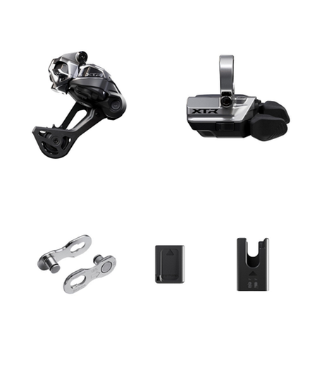 Shimano GP-M9250 Di2 Drivetrain Kit XTR - RD-M9250-SGS, BT-DN320 EC-DN100, SW-M9250R Clamp Band