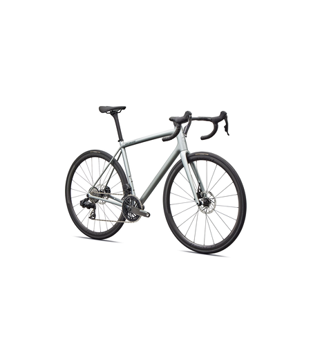 Specialized Aethos 2 Pro SRAM Force AXS - Gloss Shadow Silver / Emerald Metallic