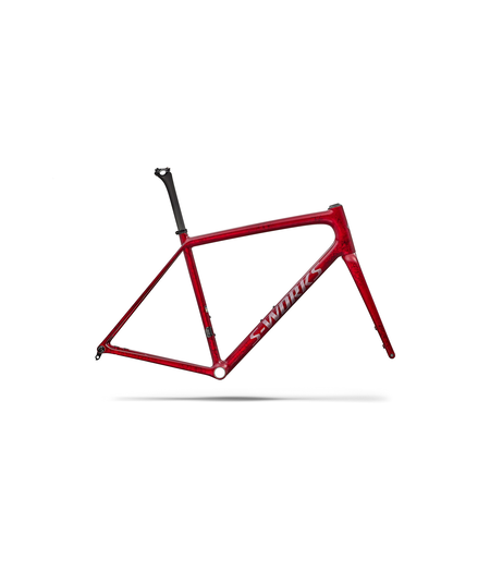 Specialized S-Works Aethos 2 Frameset FACT 12r Carbon - Sandstone Metallic Base / Red Tint