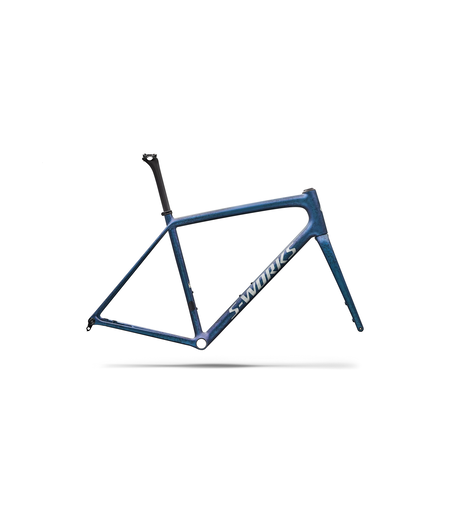 Specialized S-Works Aethos 2 Frameset FACT 12r Carbon - Satin Black Ink Wash / Pearl / Shadow Silver