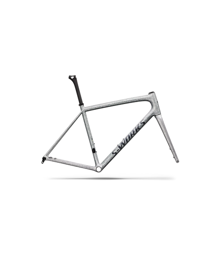 Specialized S-Works Aethos 2 Frameset FACT 12r Carbon - Gloss Silver Blurred Impasto / Black Pearl