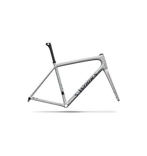 Specialized S-Works Aethos 2 Frameset FACT 12r Carbon - Gloss Silver Blurred Impasto / Black Pearl