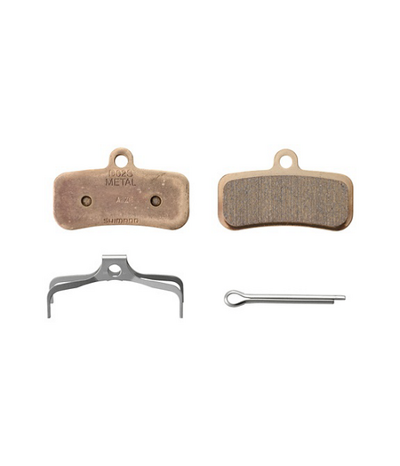 Shimano D02S-MX Metal pad and spring with split pin (pair)