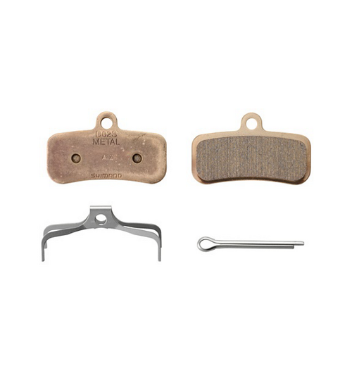 Shimano D02S-MX Metal pad and spring with split pin (pair)