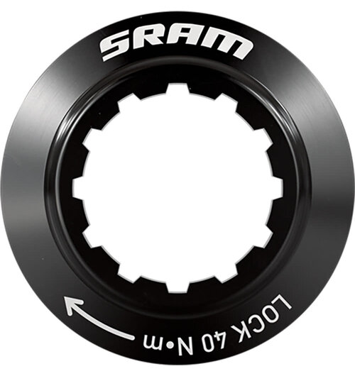 SRAM Disc Lock Ring - CenterLock w/Internal Serration, Black