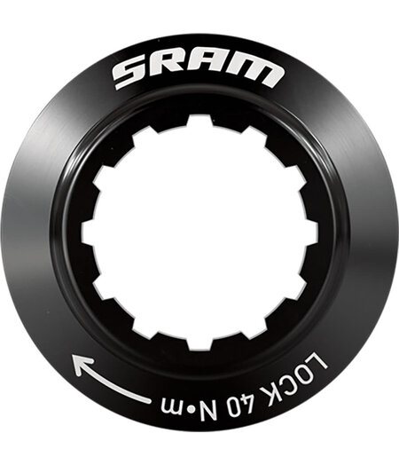 SRAM Disc Lock Ring - CenterLock w/Internal Serration, Black